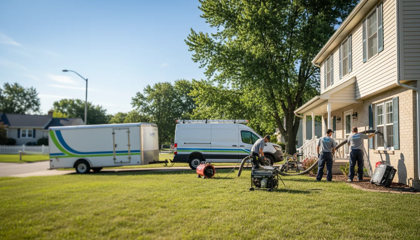 Flooded Basement Restoration And Cleanup With Repair in Brown Deer, WI near me